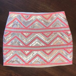 Express Aztec mini skirt